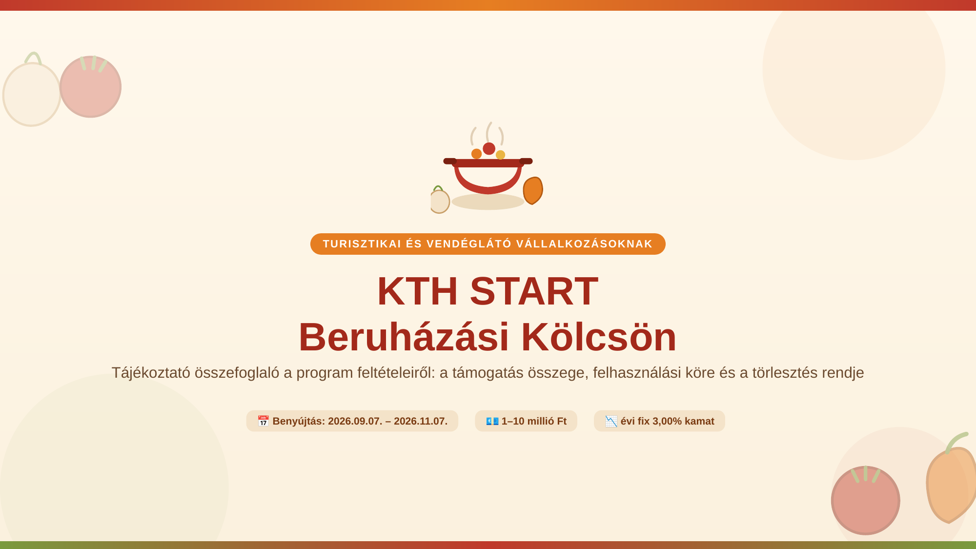 KTH START Beruházási Kölcsön Bemutató